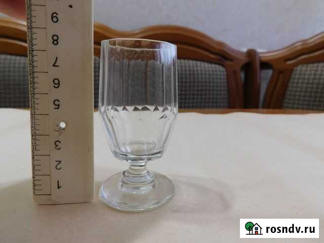 Антикварная,старинная, граненая рюмка лафитник ри Иваново - изображение 1
