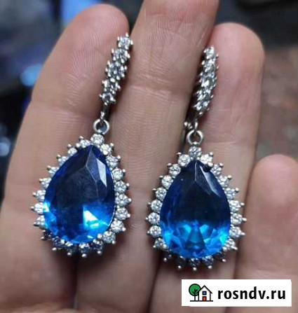 Серьги 925 проба серебро Воронеж - изображение 1