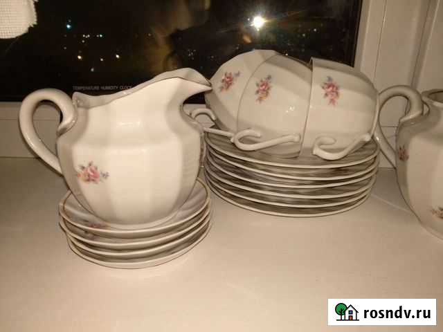 Сервиз чайный 25 пред Вербилки костяной фарфор Тверь - изображение 1