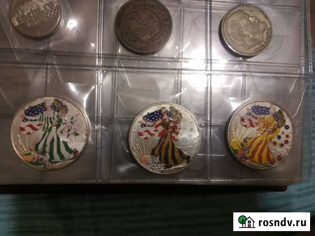 Монеты времена года серебро США одним лотом Биробиджан - изображение 1