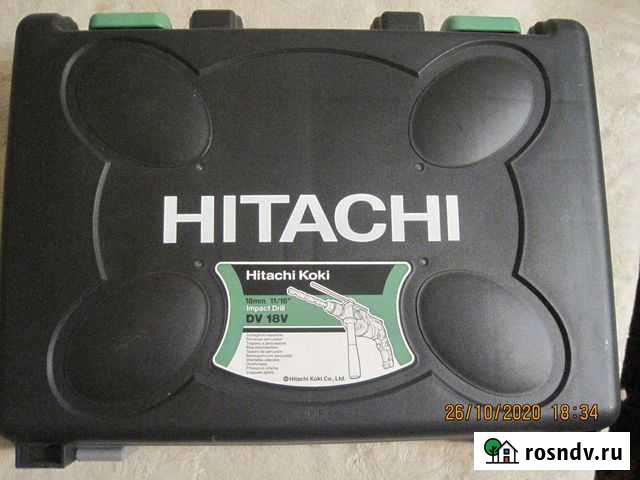 Электродрель hitachi DV 18V в кофре Москва - изображение 1
