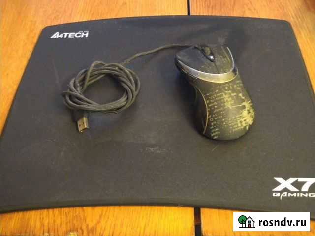 Мышь a4tech f4, коврик a4tech Киров - изображение 1