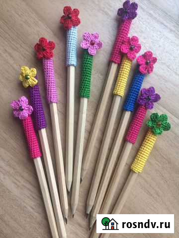 Карандаши и ручки с яркими колпачками ручной работ Дмитров - изображение 1