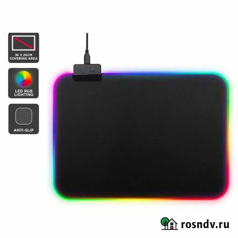 Орбита OT-PCM53 коврик для мышки RGB Черный,25*35 Оренбург - изображение 1