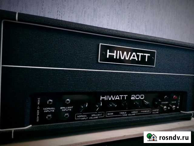 Продается басовый усилитель hiwatt 200 model DR201 Кашира - изображение 1