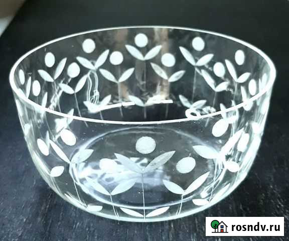 Вазочка хрустальная СССР Сольвычегодск - изображение 1
