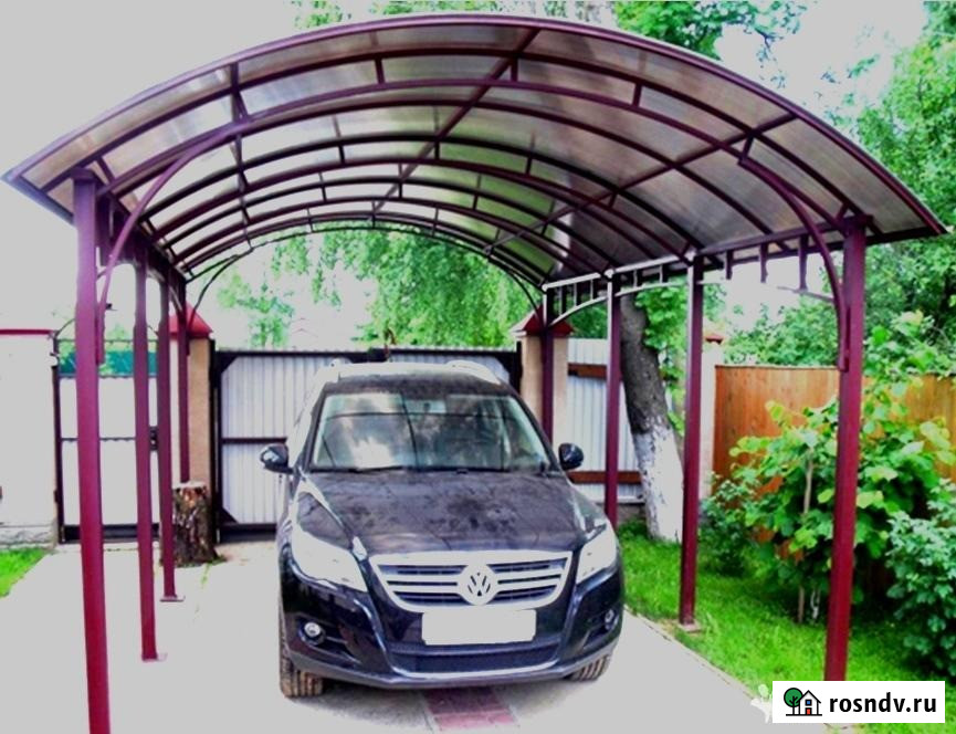 Навесы из поликарбоната в Сергиевом Посаде Хотьково Пушкино Сергиев Посад - изображение 1