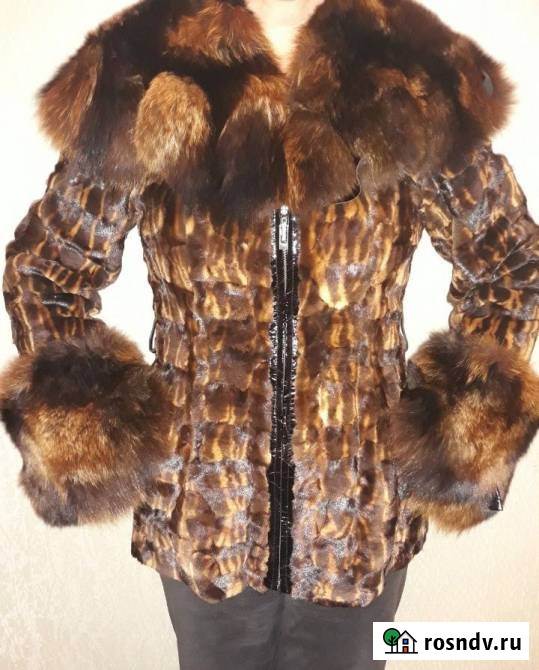 Продам стриженая норка, воротник и рукава писец Симферополь - изображение 1
