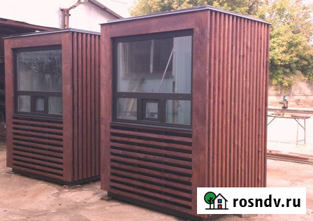 Пост охраны размеры 1, 6х1, 6х2, 5 м стиль «Эко» изготовление Москва - изображение 2