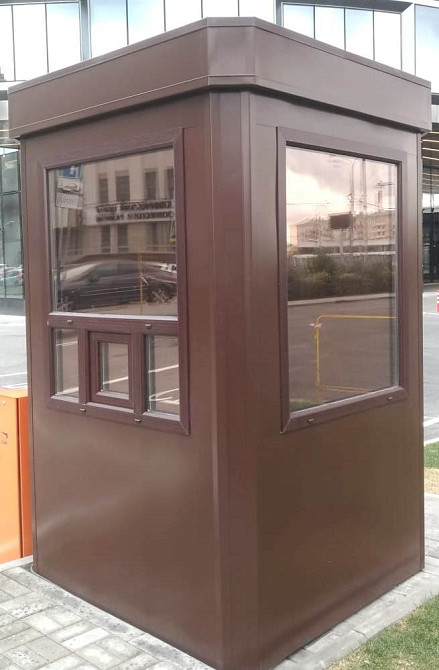 Будка охраны восьмигранная форма, 1 5х1, 5 м, доступная цена, изготовление Москва - изображение 1