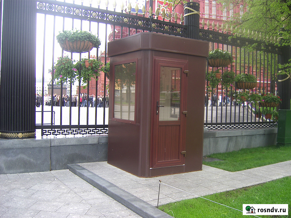 Будка для поста охраны размер 1, 5х1, 5х2, 5 м, производство РСТ Красногвардейский Москва - изображение 1