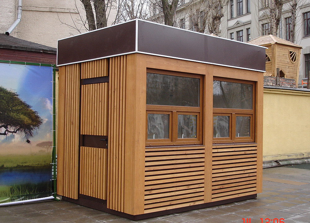 Киоск для торговли, Эко стиль, бруски лиственницы Москва - изображение 1