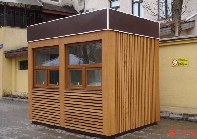 Киоск для торговли, Эко стиль, бруски лиственницы Москва - изображение 2