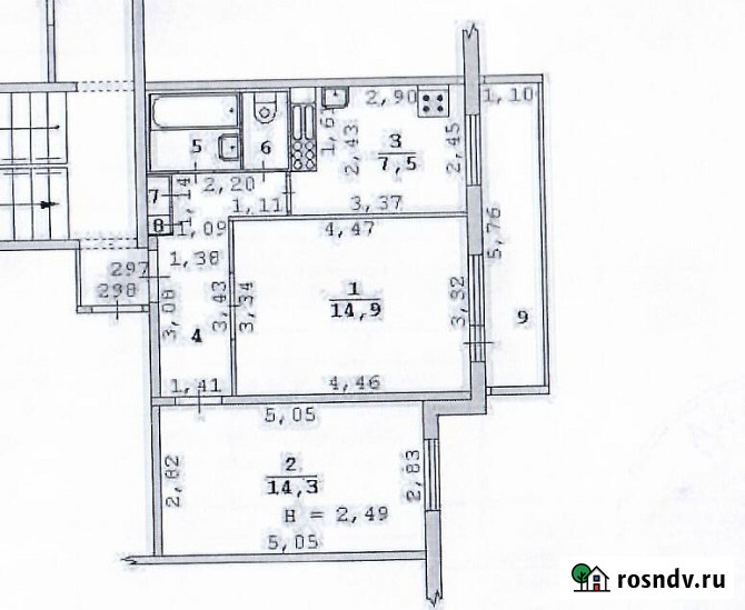 2-комнатная квартира, 47.3 м², 9/9 эт. на продажу в Екатеринбурге Екатеринбург - изображение 5