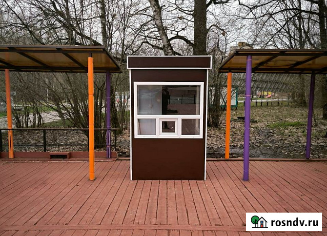Кассовая будка 1, 5х1, 5х2, 5м, новая, утепленная, три окна, железная дверь Москва - изображение 2