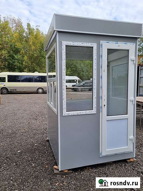 Кассовая будка 1, 5х1, 5х2, 5м, новая, утепленная, три окна, железная дверь Москва - изображение 4