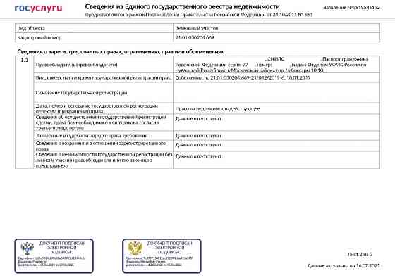 Участок ИЖС 7.17 сот. на продажу в Чебоксарах Чебоксары