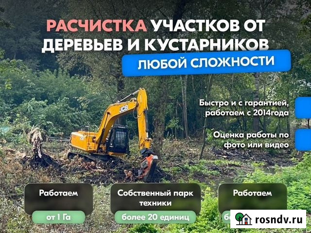 Расчистка территорий от деревьев и пней от 1 Га Ярославль - изображение 1