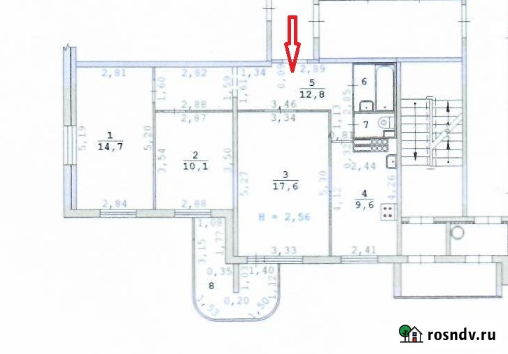 3-комнатная квартира, 69 м², 6/16 эт. на продажу в Екатеринбурге Екатеринбург - изображение 5