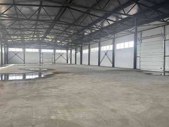 Аренда нового отапливаемого ангара 1440 кв м с кран-балкой 10 тонн Санкт-Петербург