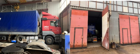 Аренда ремонтной мастерской для грузовых автомобилей 240 м² в Колпино Санкт-Петербург