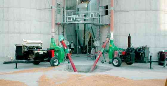 Винтовой конвейер Mus-Max (Австрия) с зерновой пушкой Усмань