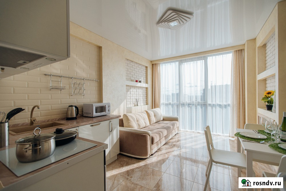 1-комнатная квартира, 43 м², 9/16 эт. в аренду посуточно в Калуге Калуга - изображение 2