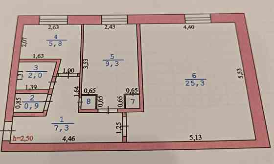 2-комнатная квартира, 51.2 м², 3/5 эт. на продажу в Тюльгане Тюльган