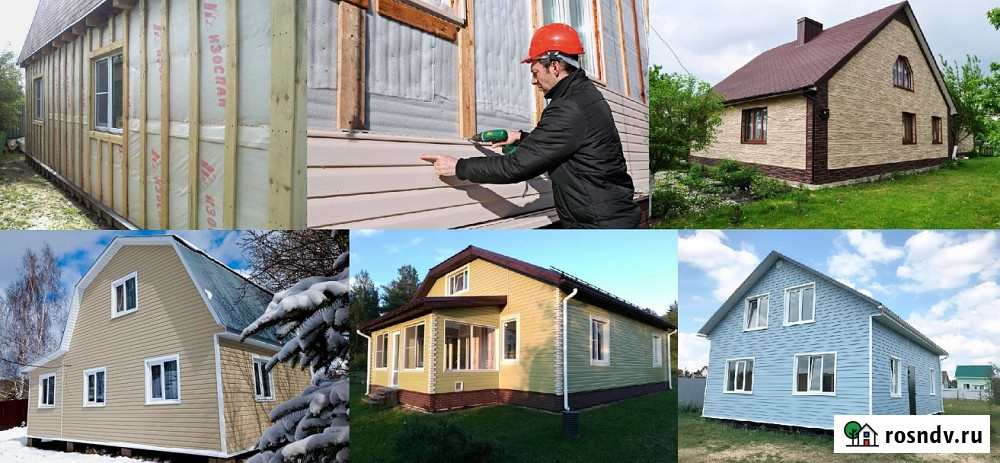 Фaсaдные Работы. Обшивка Дома Сайдингом, Фасадные Панели, Блок-Хаус, Работаем по Тамбову и Области Тамбов - изображение 3