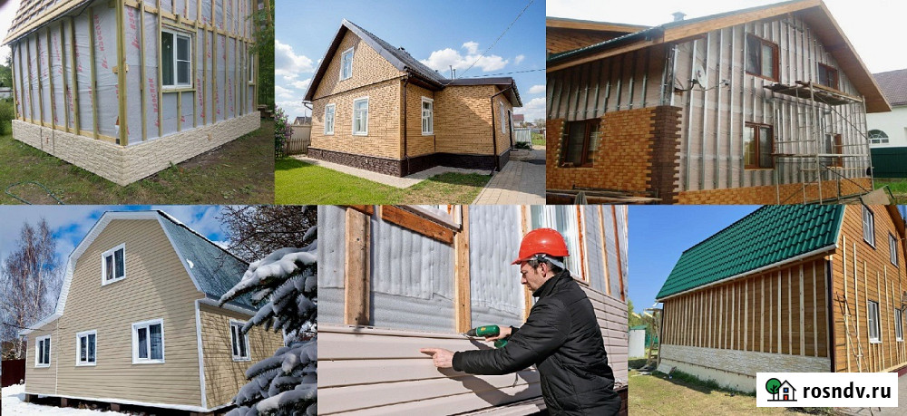 Фaсaдные Работы. Обшивка Дома Сайдингом, Фасадные Панели, Блок-Хаус, Работаем по Тамбову и Области Тамбов - изображение 1