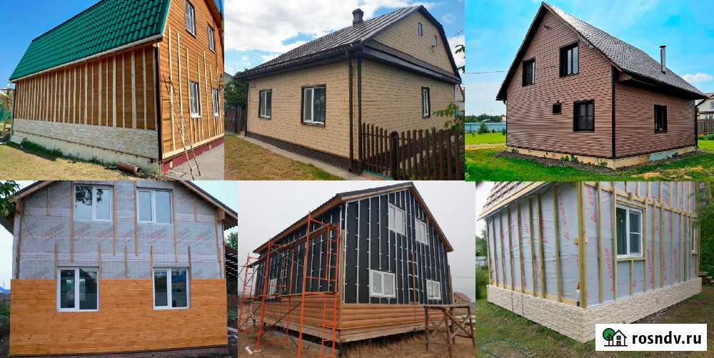 Фaсaдные Работы. Обшивка Дома Сайдингом, Фасадные Панели, Блок-Хаус, Работаем по Тамбову и Области Тамбов - изображение 2