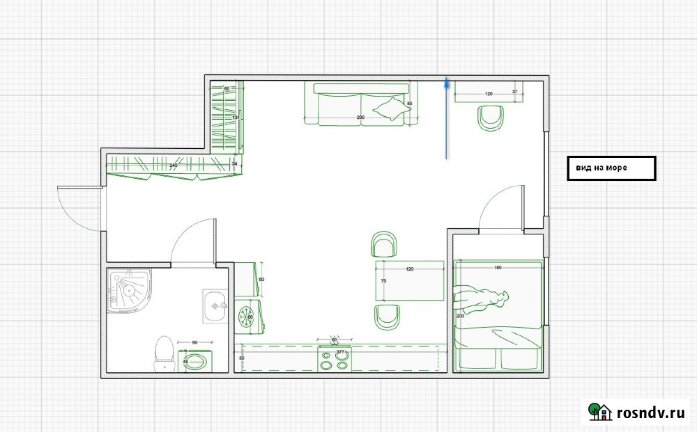 2-комнатная квартира, 35.6 м², 2/5 эт. на продажу в Сочи Сочи - изображение 5