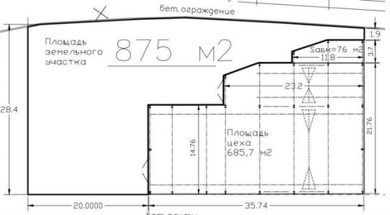 Аренда теплого цеха 685 м² с кран-балкой на 5 т Санкт-Петербург