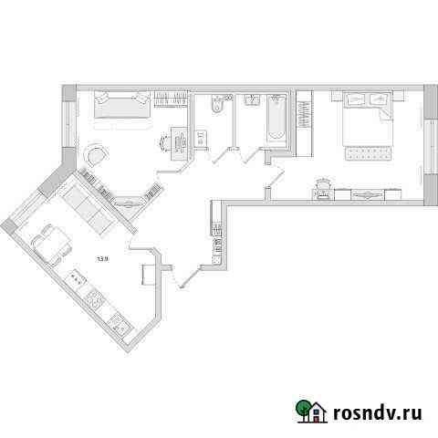 3-комнатная квартира, 58 м², 1/24 эт. на продажу в Санкт-Петербурге Санкт-Петербург