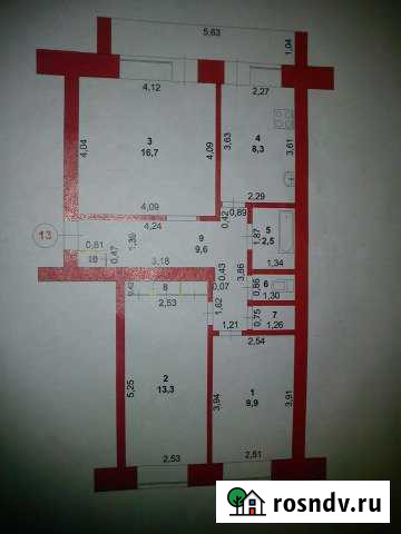 3-комнатная квартира, 64 м², 2/3 эт. на продажу в Волжске Волжск - изображение 1