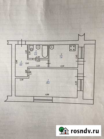 1-комнатная квартира, 36 м², 1/2 эт. на продажу в Далматово Далматово - изображение 1