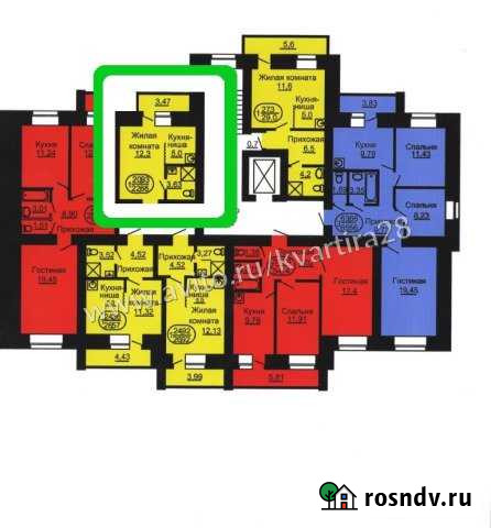 Квартира-студия, 23 м², 5/10 эт. на продажу в Благовещенске Благовещенск - изображение 1