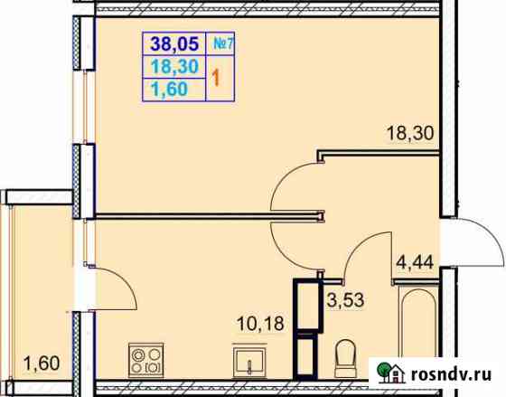 1-комнатная квартира, 38 м², 1/14 эт. на продажу в Дзержинске Дзержинск