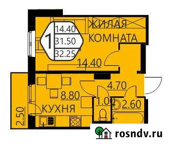 1-комнатная квартира, 32 м², 2/7 эт. на продажу в Кондратово Кондратово - изображение 1