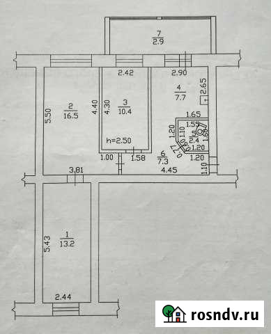 3-комнатная квартира, 60 м², 1/2 эт. на продажу в Дюртюлях Дюртюли - изображение 1