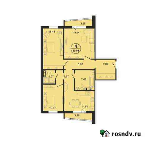 4-комнатная квартира, 90 м², 7/11 эт. на продажу в Челябинске Челябинск