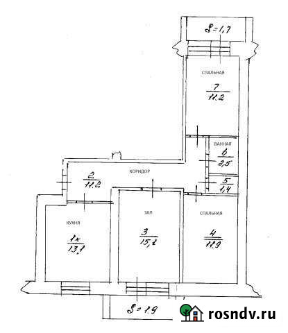 3-комнатная квартира, 66 м², 2/3 эт. на продажу в Бирске Бирск - изображение 1