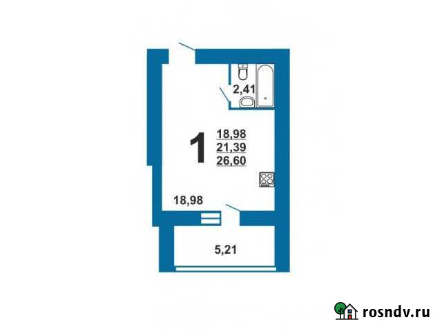 Квартира-студия, 26 м², 6/10 эт. на продажу в Рязани Рязань - изображение 1