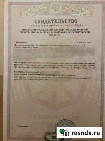 Участок СНТ, ДНП 510 сот. на продажу в Нежинке Нежинка - изображение 1