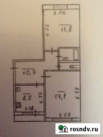 2-комнатная квартира, 52 м², 2/3 эт. на продажу в Будогощи Будогощь - изображение 1