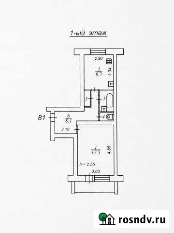 1-комнатная квартира, 39 м², 1/5 эт. на продажу в Ржеве Ржев - изображение 1