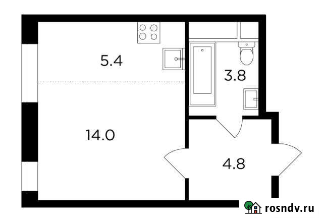 Квартира-студия, 28 м², 6/22 эт. на продажу в Московском Московской области Московский - изображение 1
