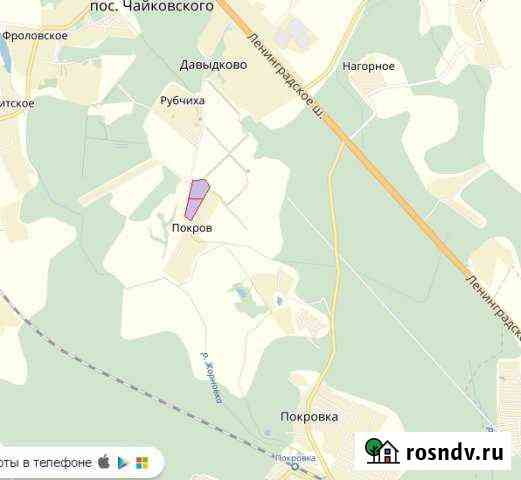 Участок СНТ, ДНП 528 сот. в аренду в Клине Клин