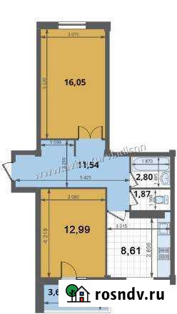 2-комнатная квартира, 58 м², 1/4 эт. на продажу в Кстово Кстово - изображение 1