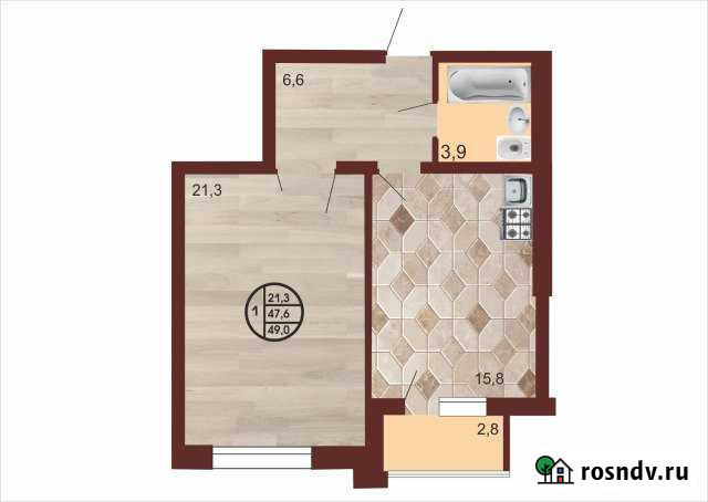 1-комнатная квартира, 49 м², 3/9 эт. на продажу в Туймазах Туймазы - изображение 1